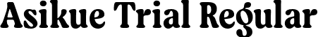 Asikue Trial Regular font - AsikueTrial-Regular.otf