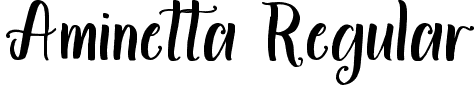 Aminetta Regular font - Aminetta (free).otf