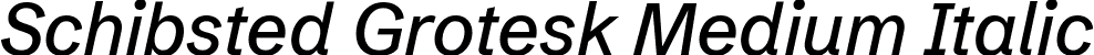 Schibsted Grotesk Medium Italic font - SchibstedGrotesk-MediumItalic.ttf