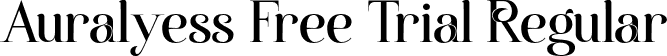 Auralyess Free Trial Regular font - AuralyessFreeTrial-1G1dv.otf