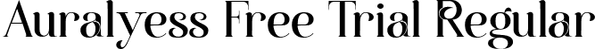 Auralyess Free Trial Regular font - AuralyessFreeTrial-RpMrE.ttf