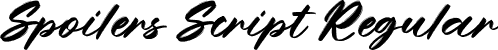 Spoilers Script Regular font - spoilersscript-x3l3g.ttf