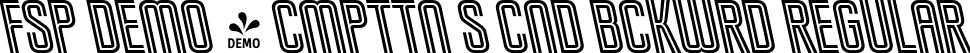 FSP DEMO - Cmpttn S Cnd Bckwrd Regular font - Fontspring-DEMO-competitions-condensedbackward.otf