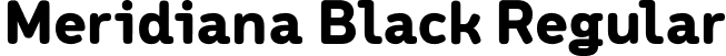 Meridiana Black Regular font - Meridiana-Black.otf
