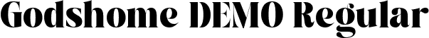 Godshome DEMO Regular font - Godshome-DEMO-BF6408aa2723310.ttf