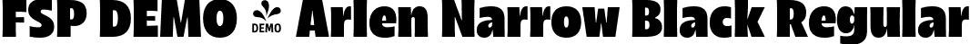 FSP DEMO - Arlen Narrow Black Regular font - Fontspring-DEMO-arlen-narrowblack.otf