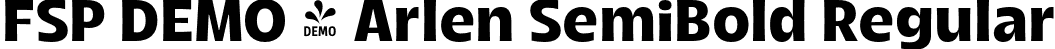 FSP DEMO - Arlen SemiBold Regular font - Fontspring-DEMO-arlen-semibold.otf