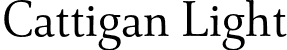 Cattigan Light font - cattigan-light.otf