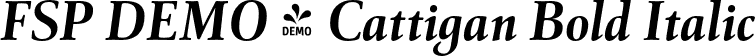 FSP DEMO - Cattigan Bold Italic font - Fontspring-DEMO-cattigan-bolditalic.otf