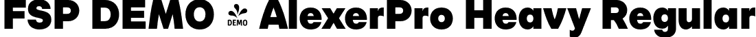 FSP DEMO - AlexerPro Heavy Regular font - Fontspring-DEMO-alexerpro-heavy.otf