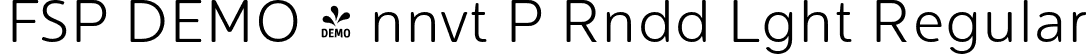 FSP DEMO - nnvt P Rndd Lght Regular font - Fontspring-DEMO-innovateprounded-light.otf