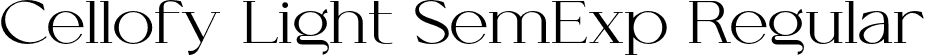 Cellofy Light SemExp Regular font - CellofyLightsemiexpanded-p70K1.otf