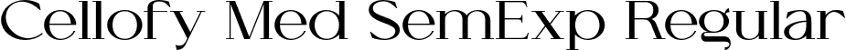 Cellofy Med SemExp Regular font - CellofyMediumsemiexpanded-GO81G.otf