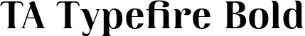 TA Typefire Bold font - TATypefire-Bold.otf