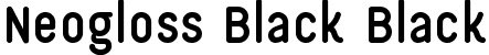 Neogloss Black Black font - NeoglossBlack-axv9m.ttf