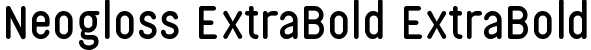 Neogloss ExtraBold ExtraBold font - NeoglossExtrabold-OVaBe.ttf