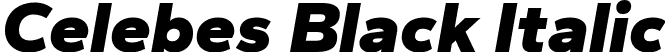 Celebes Black Italic font - Celebes-BlackItalic.ttf