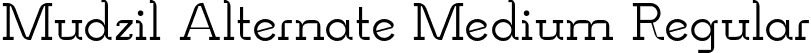 Mudzil Alternate Medium Regular font - Mudzil-Alternate-Medium.otf
