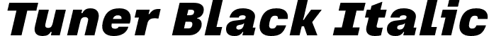 Tuner Black Italic font - tuner-blackitalic-TRIAL.otf