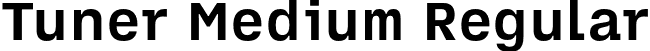 Tuner Medium Regular font - tuner-medium-TRIAL.otf