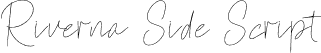 Riverna Side Script font - rivernasidescript-l300g.otf