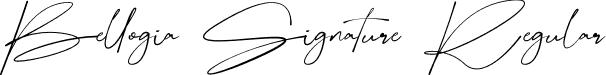Bellogia Signature Regular font - BellogiaSignature-z84z3.otf