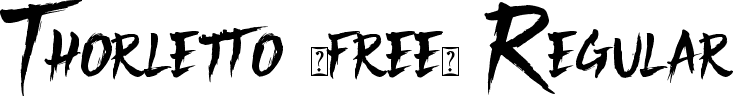 Thorletto (free) Regular font - Thorletto (free).Otf