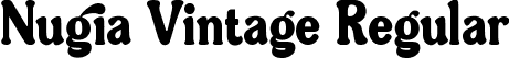 Nugia Vintage Regular font - NugiaVintage.ttf