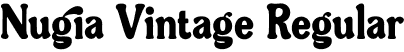 Nugia Vintage Regular font - NugiaVintage.otf