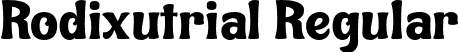 Rodixutrial Regular font - Rodixupersonal-use.otf