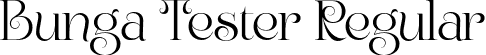 Bunga Tester Regular font - bunga-regular.otf