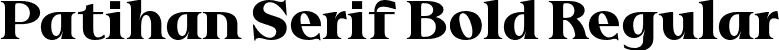 Patihan Serif Bold Regular font - patihan-serifbold.otf