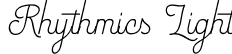 Rhythmics Light font - RhythmicsLight-BWwlB.ttf