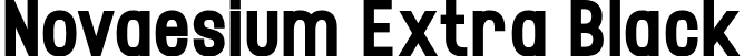 Novaesium Extra Black font - Novaesium-Extra-Black.otf