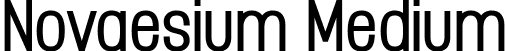 Novaesium Medium font - Novaesium-Medium.ttf