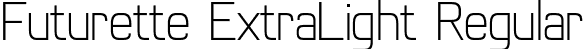 Futurette ExtraLight Regular font - futurette-extralight.otf