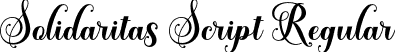 Solidaritas Script Regular font - solidaritasscript-k79ax.otf