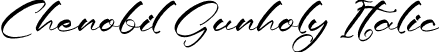 Chenobil Gunholy Italic font - Chenobil-Gunholy-Italic.otf