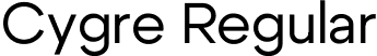 Cygre Regular font - Cygre-Regular.ttf