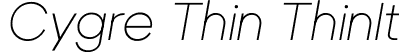 Cygre Thin ThinIt font - Cygre-ThinIt.ttf