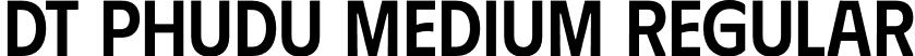 DT Phudu Medium Regular font - DTPhudu-Medium.otf