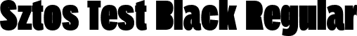 Sztos Test Black Regular font - SztosTest-Black.otf