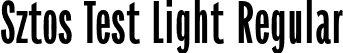 Sztos Test Light Regular font - SztosTest-Light.otf