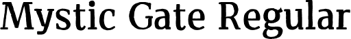 Mystic Gate Regular font - MysticGate-0WnMP.ttf