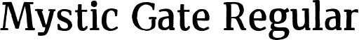 Mystic Gate Regular font - MysticGate-4B8wl.otf