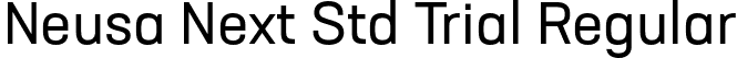 Neusa Next Std Trial Regular font - NeusaNextStdTrial-Regular.otf