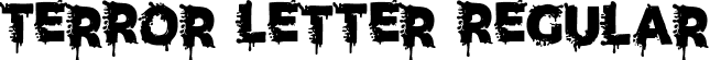 Terror Letter Regular font - TerrorLetter-p7v11.ttf