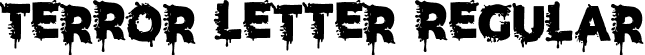 Terror Letter Regular font - TerrorLetter-x3g2r.otf