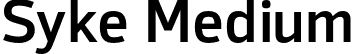 Syke Medium font - Syke-Medium.otf