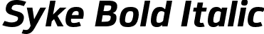 Syke Bold Italic font - Syke-BoldItalic.otf